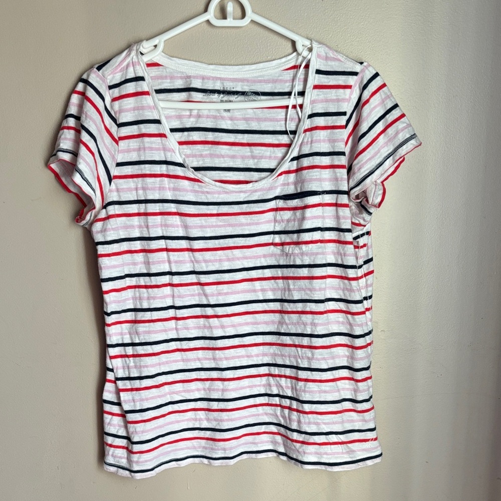 H&M Multicolor Striped Short Sleeve Tee